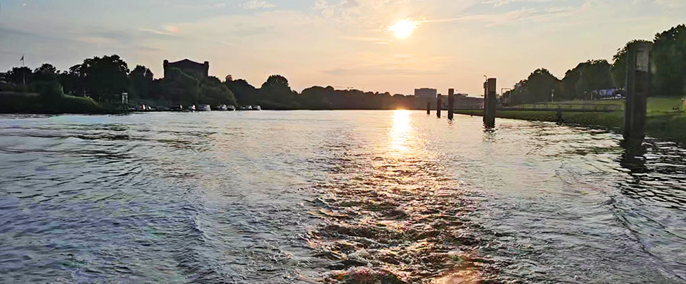 Spätsommerabend auf der Weser