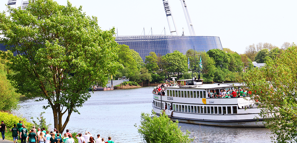 Mit dem Schiff zum Weserstadion am 11.09.